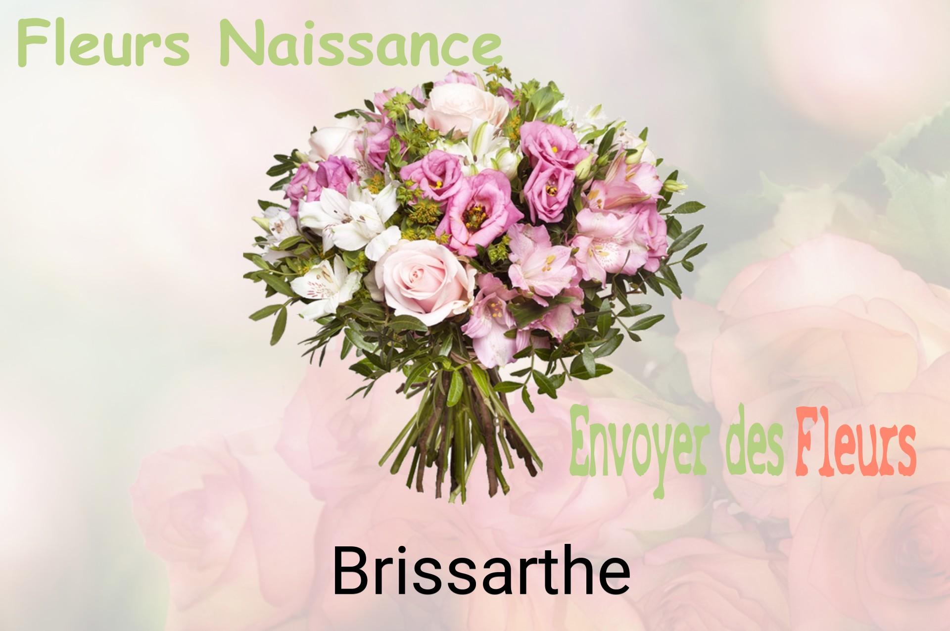 Bouquet de fleurs de naissance livré à Brissarthe